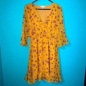 LC Lauren Conrad floral dress sz LRG